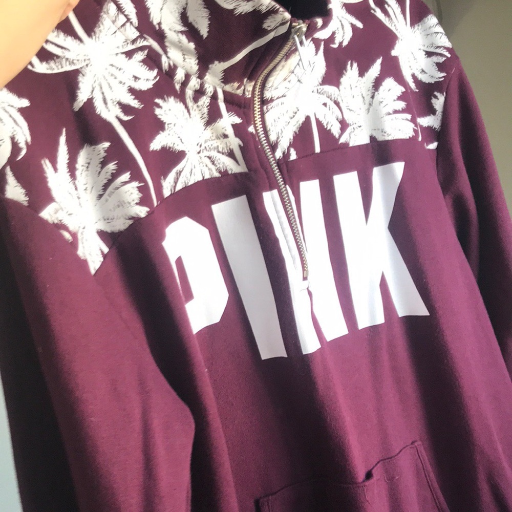 Pink Victoria’s Secret palm tree sweater